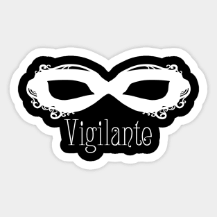 White Masque - Vigilante Sticker